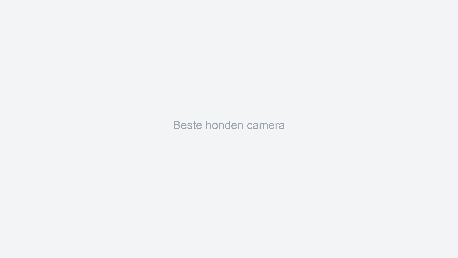 Beste honden camera
