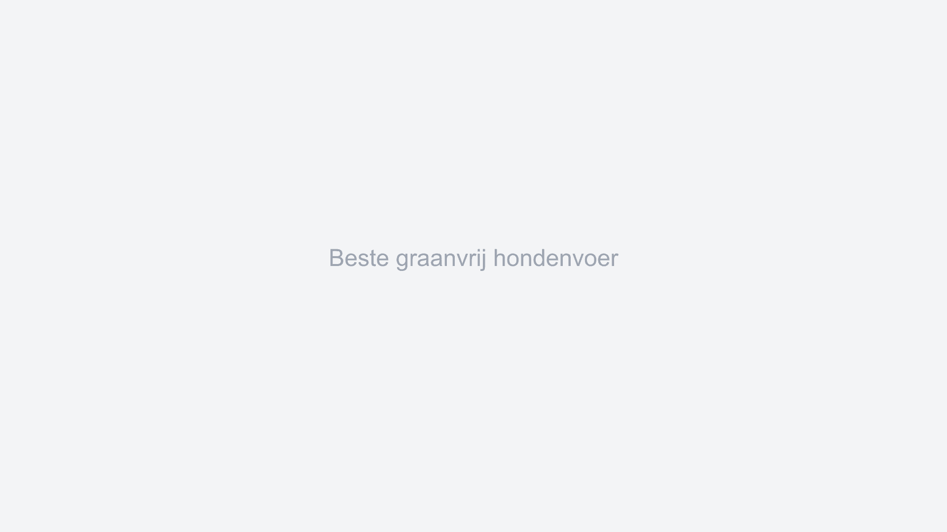 Beste graanvrij hondenvoer