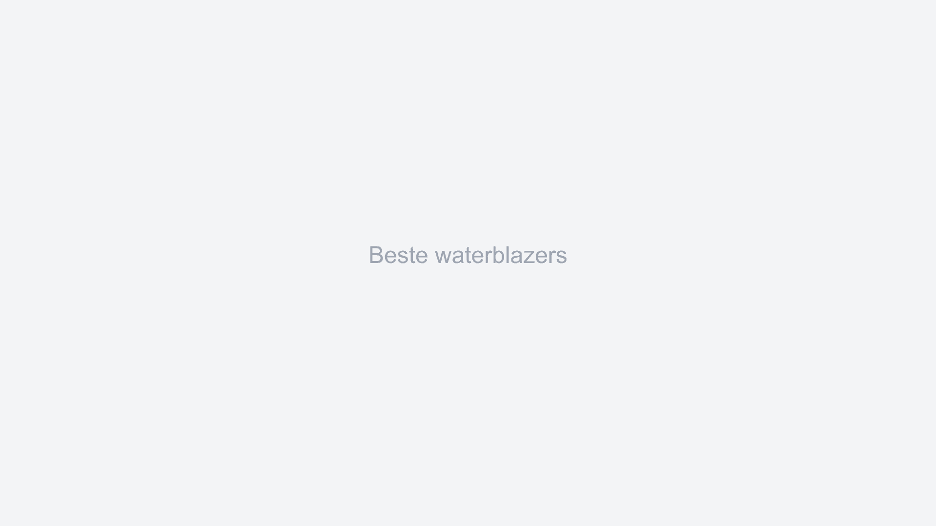 Beste waterblazers