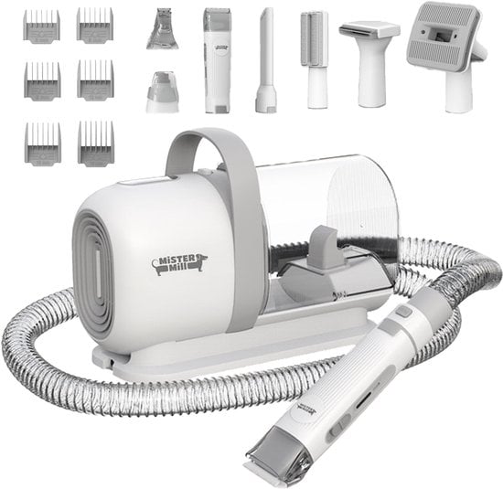 Mister Mill 19 Delige Set - Dierentondeuse - Hondentondeuse Dikke Vacht - Hondentrimmer - Elektrische Nagelvijl - Tondeuse Hond / Kat - Hondenborstel - Honden Trimset - furminator hondenborstels